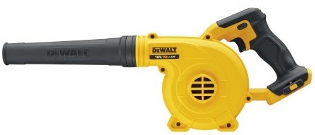 akumulatorowa dmuchawa budowlana 18 V DEWALT® sprzątnie miejsce pracy i sprawnie oczyści narzędzia z prędkością wydmuchu do 80 m/s